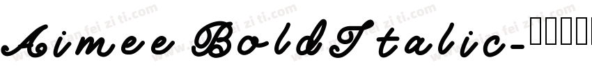 Aimee BoldItalic字体转换